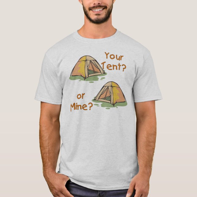 Camping-Zelte T-Shirt (Vorderseite)