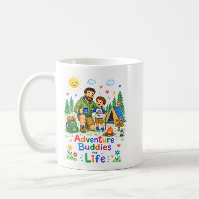  Camping zum Vatertag  Kaffeetasse (Links)