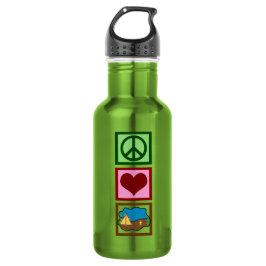 Camping zur Liebe des Friedens Trinkflasche