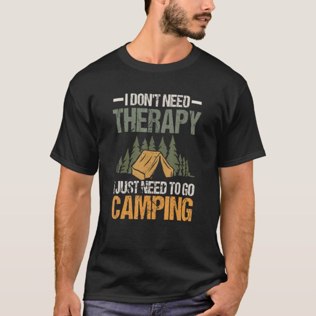 Campingausrüstung für Männer Camping Bekleidung Ou T-Shirt (Vorderseite)