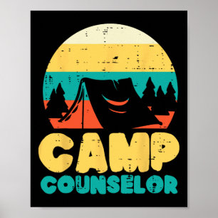 Campingbetreuer Campingdirektor Camper Männer Frau Poster