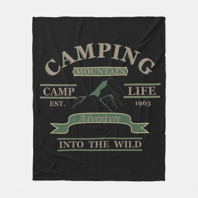 Campingleben im Freien Camping Fleecedecke (Vorderseite)
