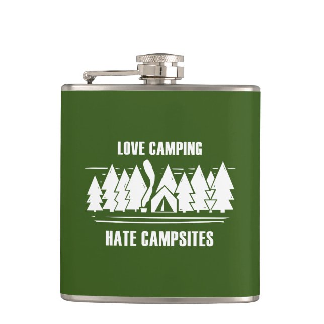 Campingliebe, Campingplatzfrust Flachmann (Vorderseite)