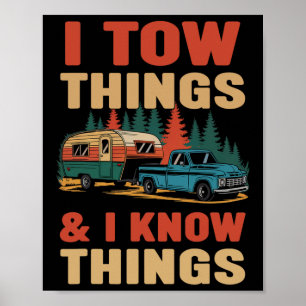 Campingplatz Humor für Väter, die Abschleppen und Poster