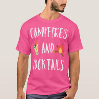 Campingplätze und Cocktails im Freien Sonniges Cam T-Shirt