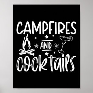 Campingplätze und Schwänze Funny Camper Camping Fu Poster