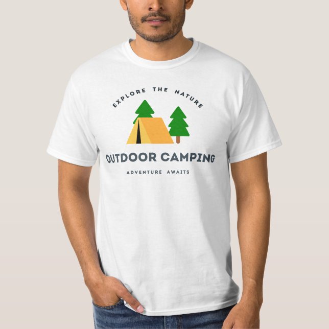 Campings-Abenteuer im Freienerwartet T - Shirt (Vorderseite)