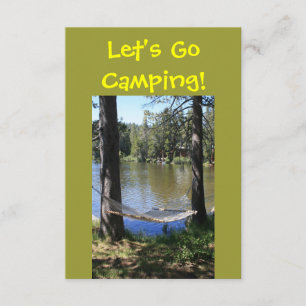 Campings-Doppeltes versah Einladung mit Seiten