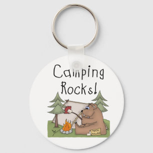 Campings-Felsen Schlüsselanhänger