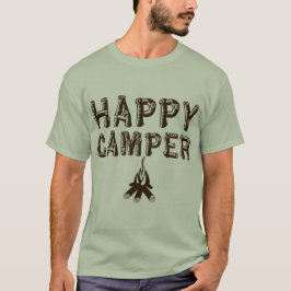 Campings-T - Shirt - glücklicher Camper