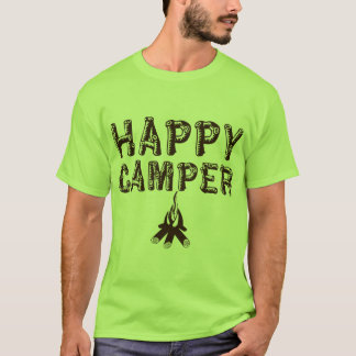 Campings-T - Shirt - glücklicher Camper