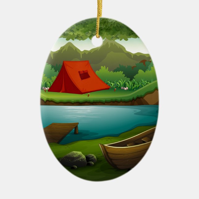 Campingsboden Keramik Ornament (Vorne)