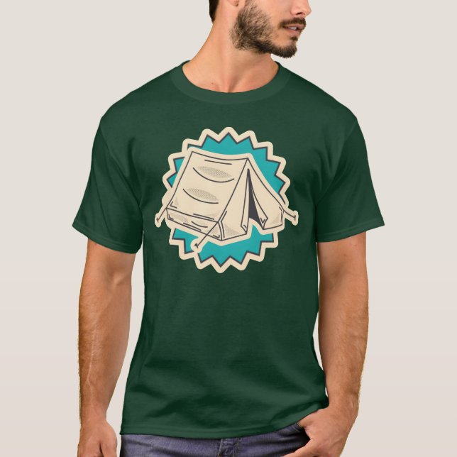 Campingurlaub Mädchen T-Shirt (Vorderseite)