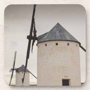 Campo de Criptana, antike Windmühlen La Mancha Getränkeuntersetzer