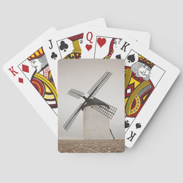 Campo de Criptana, antike Windmühlen La Mancha Spielkarten (Rückseite)
