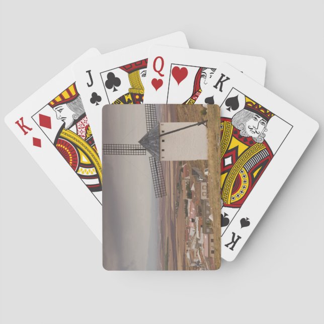Campo de Criptana, antike Windmühlen von La Mancha Spielkarten (Rückseite)