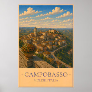 Campobasso, Italien – Vintage Reiseplakat Poster
