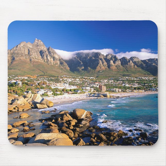 Camps Bay Beach und die Zwölf Apostel Range Mousepad (Vorne)