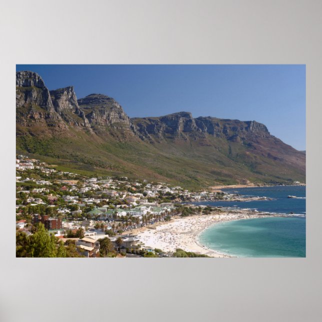 Camps Bay Beach und Zwölf Apostel Poster (Vorne)