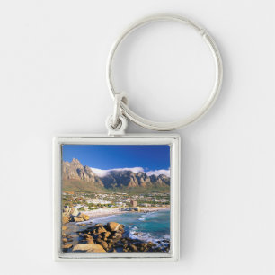 Camps Bay Strand und die Twelve Apostles Bergkette Schlüsselanhänger