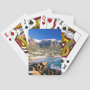 Camps Bay Strand und die Twelve Apostles Bergkette Spielkarten
