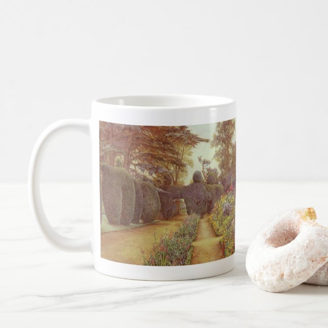 Campsea Ashe, Suffolk von Ernest Arthur Rowe Kaffeetasse (Mit Donut)