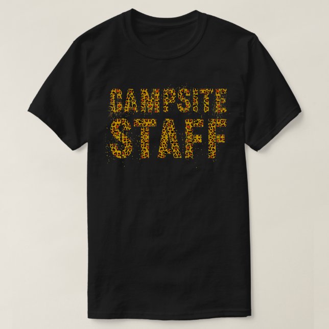 CAMPSITE PERSONAL Leopard Print Host Summer Counse T-Shirt (Design vorne)