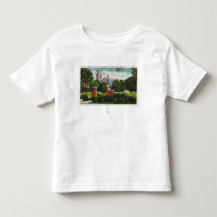 Campus-Ansicht Syrakus U, die Lyman Hall zeigt Kleinkind T-shirt