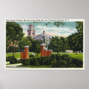 Campus-Ansicht Syrakus U, die Lyman Hall zeigt Poster