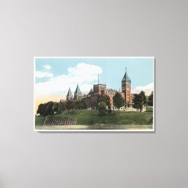 Campus Aussicht auf die Uni des Heiligen Kreuzes Leinwanddruck (Vorderseite)