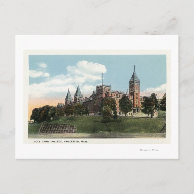 Campus Aussicht auf die Uni des Heiligen Kreuzes Postkarte (Vorderseite)