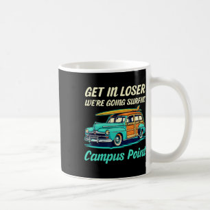 Campus Point Beach Kalifornien Surfen Frauen Männe Kaffeetasse