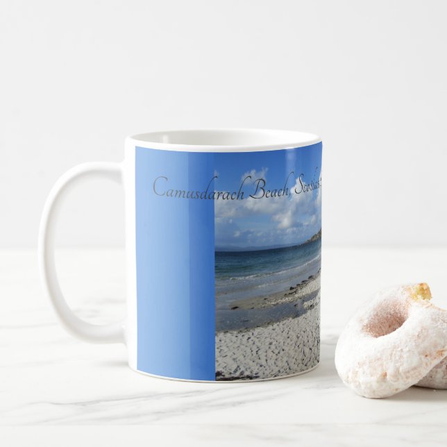 Camusdarach Beach, Arisaig, Schottland Kaffeetasse (Mit Donut)