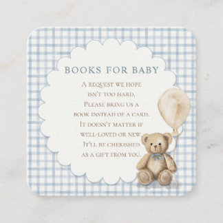 Can Bearly Wait Teddy Bear Books for Baby Shower Begleitkarte