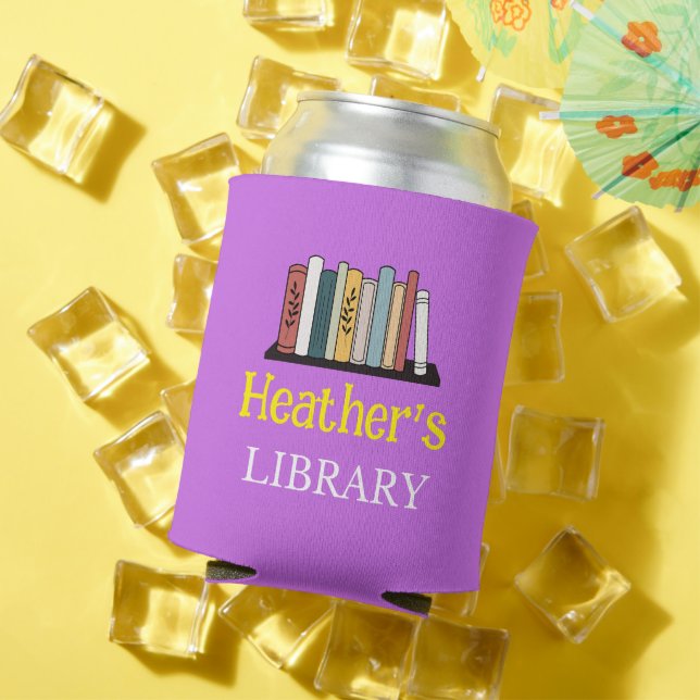 Can Cooler - Library - Personalisiert - Name hinzu Dosenkühler (In Situ Sommer)