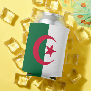 Can Cooler mit der Flagge Algeriens Dosenkühler