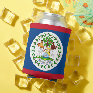 Can Cooler mit der Flagge von Belize Dosenkühler