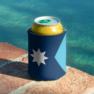 Can Cooler mit der Flagge von Minnesota, USA Dosenkühler