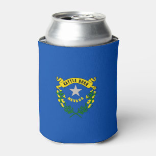 Can Cooler mit der Flagge von Nevada Staat, USA. Dosenkühler