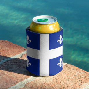 Can Cooler mit der Flagge von Quebec, Kanada Dosenkühler