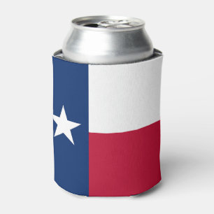 Can Cooler mit der Flagge von Texas Staat, USA. Dosenkühler