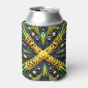 Can Cooler mit jamaikanischer Farbgestaltung Dosenkühler