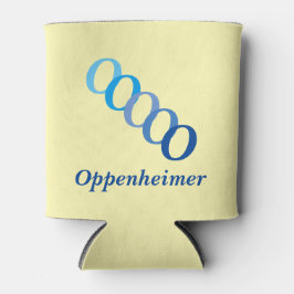 Can Cooler - Name mit Initialen (Blues) Dosenkühler