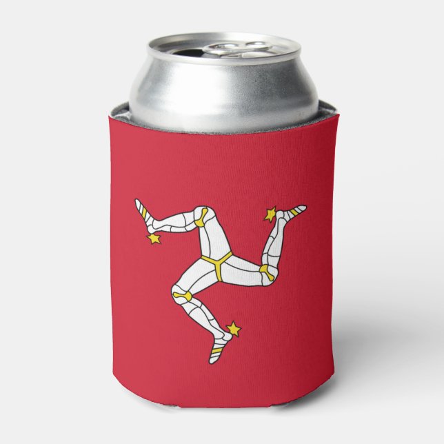 Can Cooler with Isle Man flagge, Vereinigtes König Dosenkühler (Kanne Vorderseite)