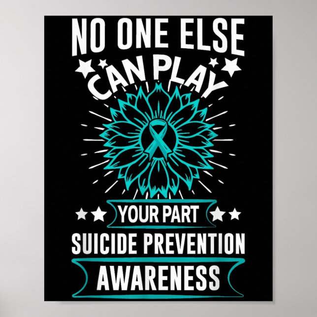 Can Ever Play Your Part Suicide Prevention Awarene Poster (Vorne)