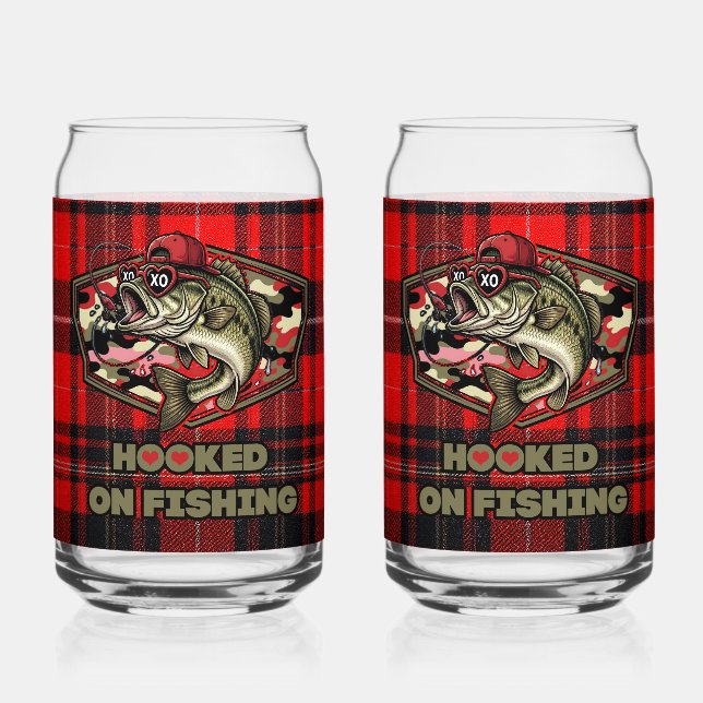 Can glas with a fun fish (Vorderseite)