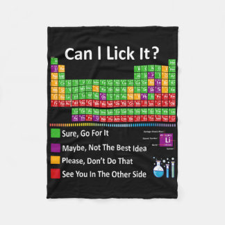Can I Lick It Periodic Table Chart Science Teacher Fleecedecke