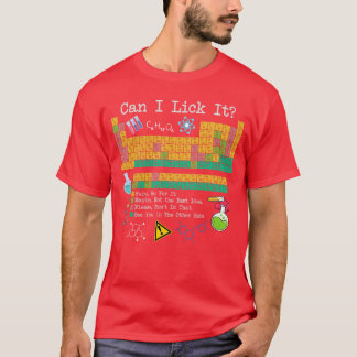 Can I Lick Itee Funny Periodicable of Elements Sci T-Shirt