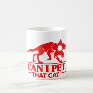 Can I Pet That Cat Demodog Stranger Meme Funny cat Kaffeetasse