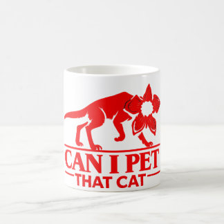 Can I Pet That Cat Demodog Stranger Meme Funny cat Kaffeetasse